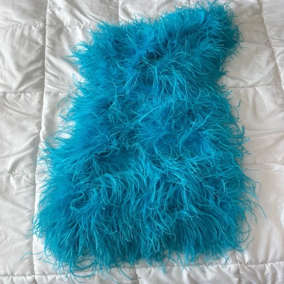 The Bar Turquoise Andre Mini Dress